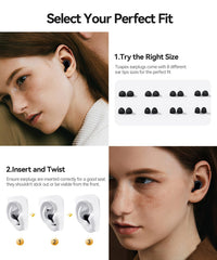 TOAPEX concert-friendly ear plug with stylish finish for music fans