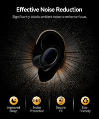 TOAPEX ultra-soft silicone ear plug with comfortable fit for side sleepers