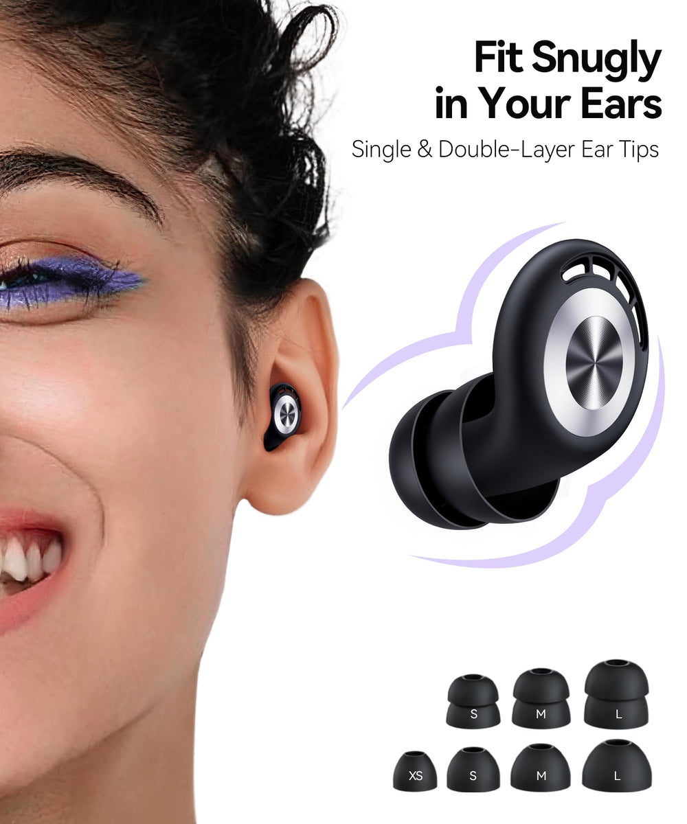 TOAPEX ergonomic design ear plugs for secure, comfortable wear