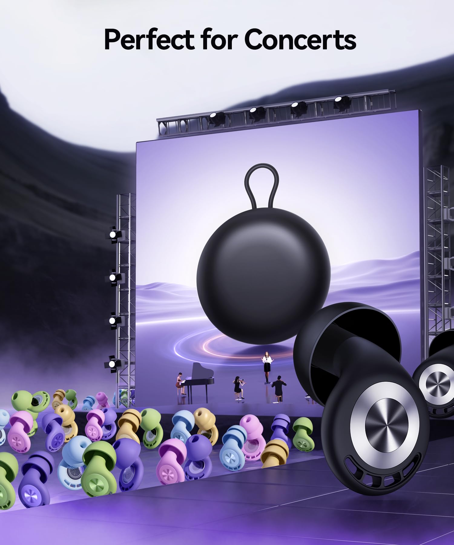 TOAPEX noise-cancelling ear plugs for travel, concerts, and study