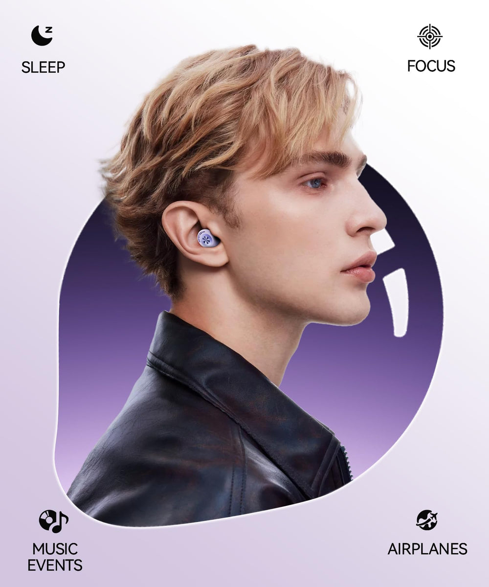TOAPEX ear plugs closeup shows soft silicone tips for secure fit