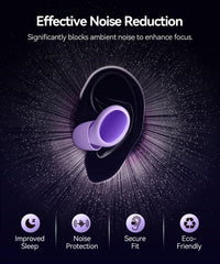 TOAPEX ultra-soft silicone ear plugs provide comfortable sleep and side-sleep relief
