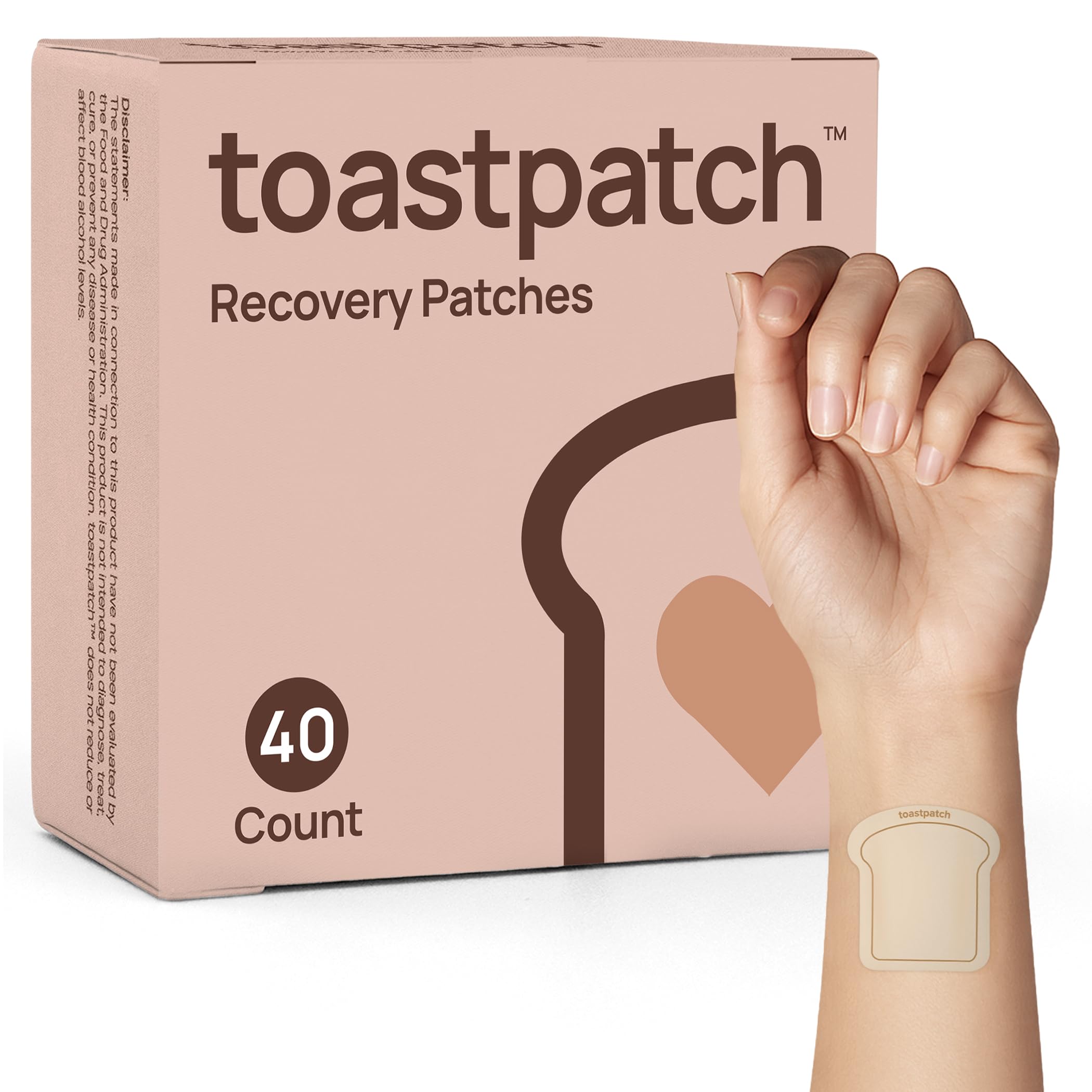 Toastpatch recovery patches in a compact tin for on-the-go wellness.