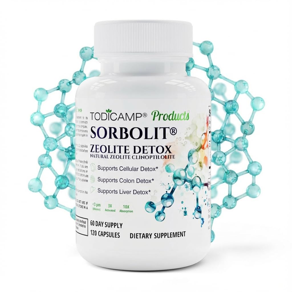 TODICAMP Zeolite Sorbolit supports cellular detox by binding toxins at the cellular level.