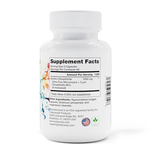 TODICAMP Zeolite Sorbolit aids colon detox with ultra-fine particles for gut comfort.