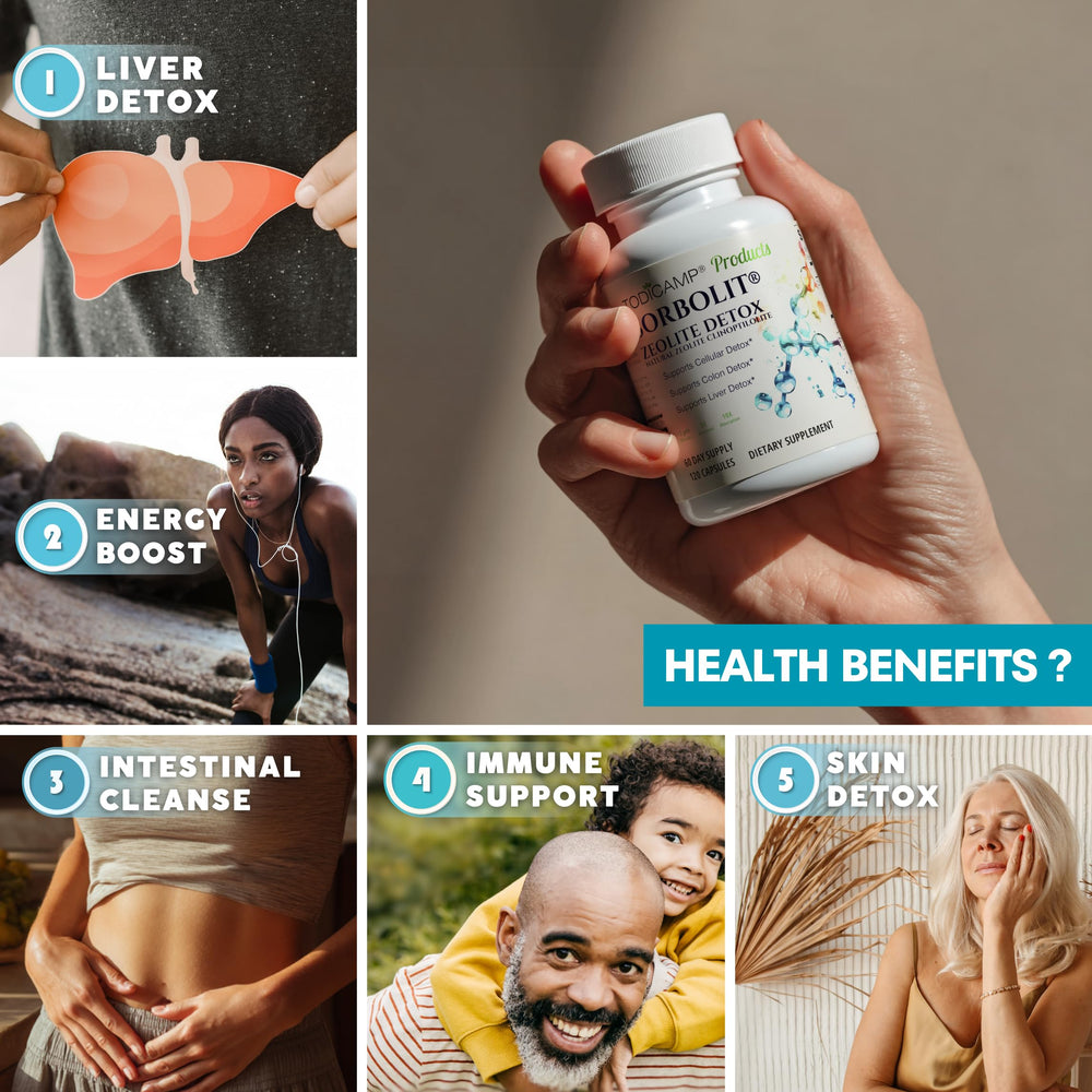 TODICAMP Zeolite Sorbolit supports lymphatic detox through toxin binding.