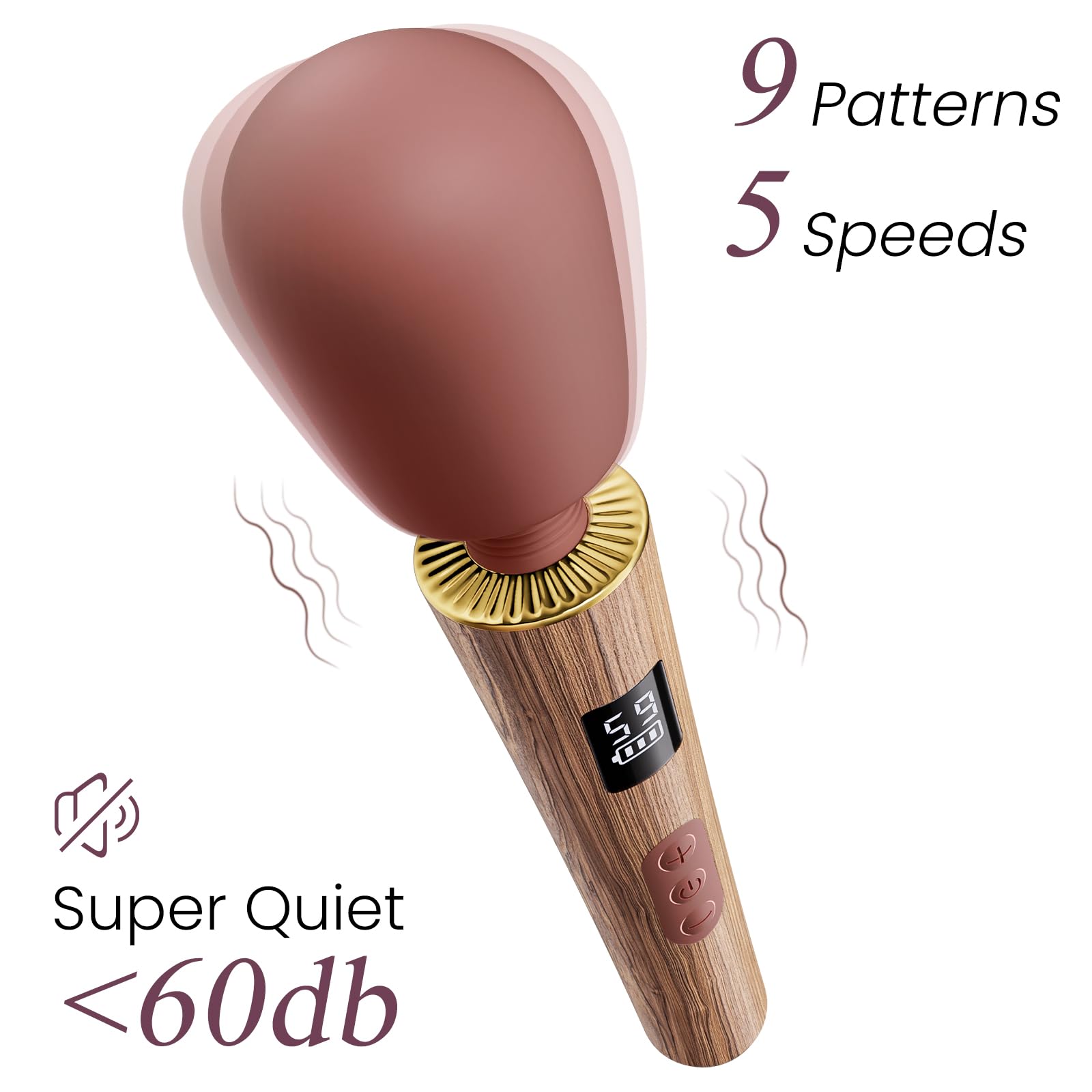 Toendi wand massager offering 5 speeds for customizable intensity