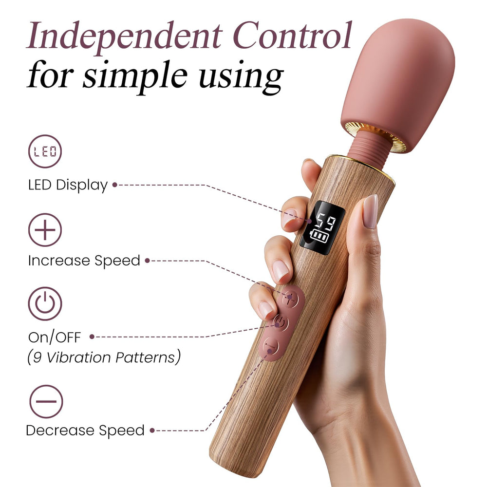 Toendi wand massager waterproof design for easy cleaning after sessions