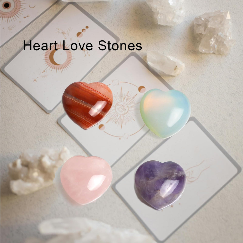 Togous pocket-size heart stones ideal for palm-grounding on the go.