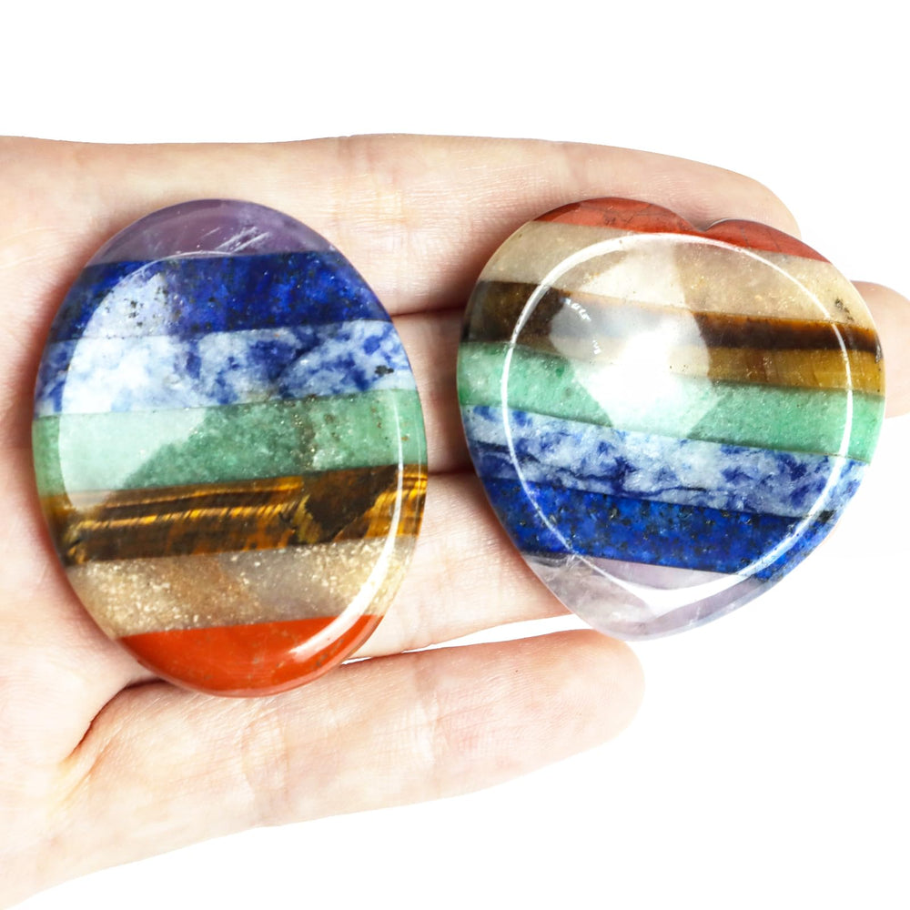 Togous oval worry stone with smooth surface for calming thumb rubs