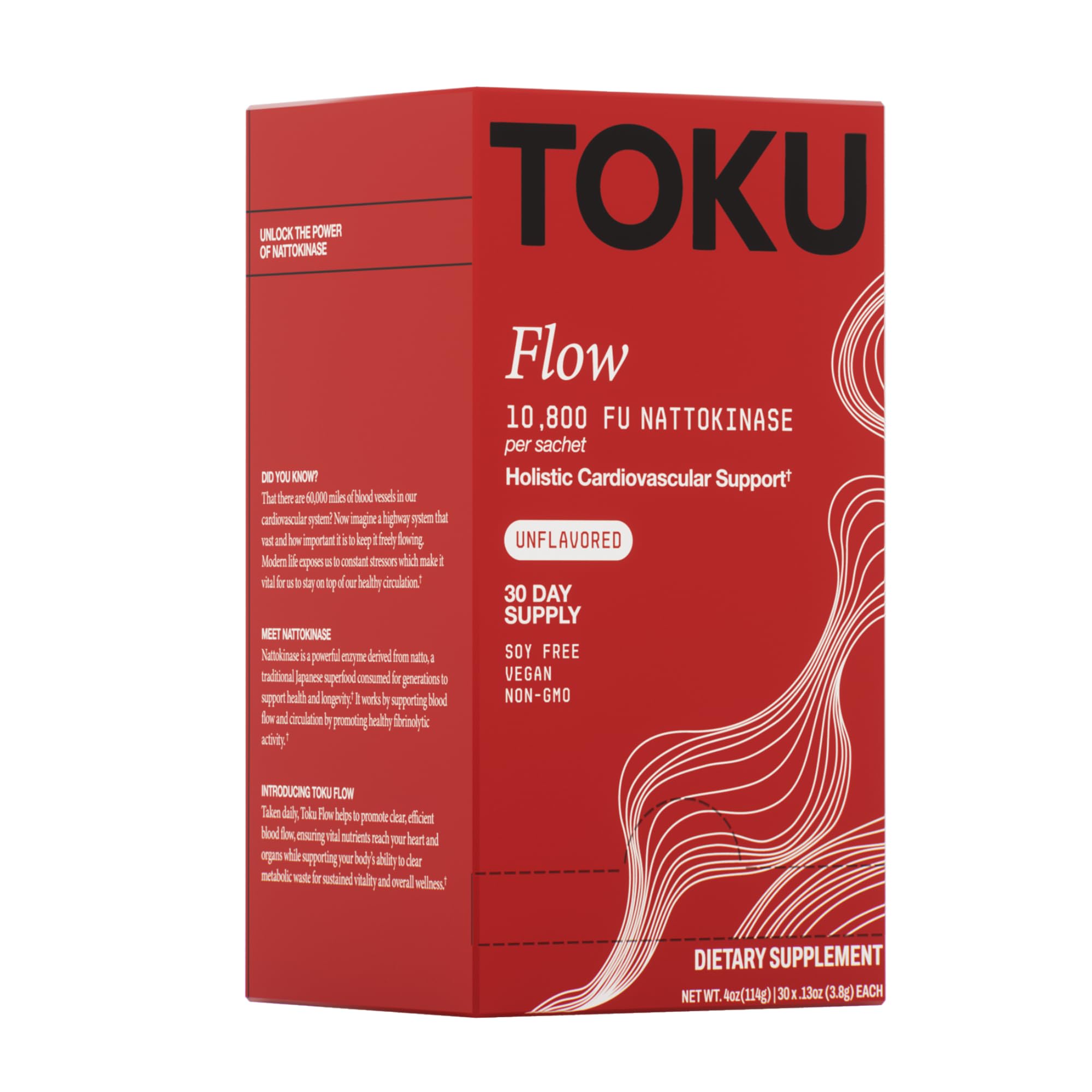 Toku Flow mixing into water demonstrates quick, refreshing preparation.