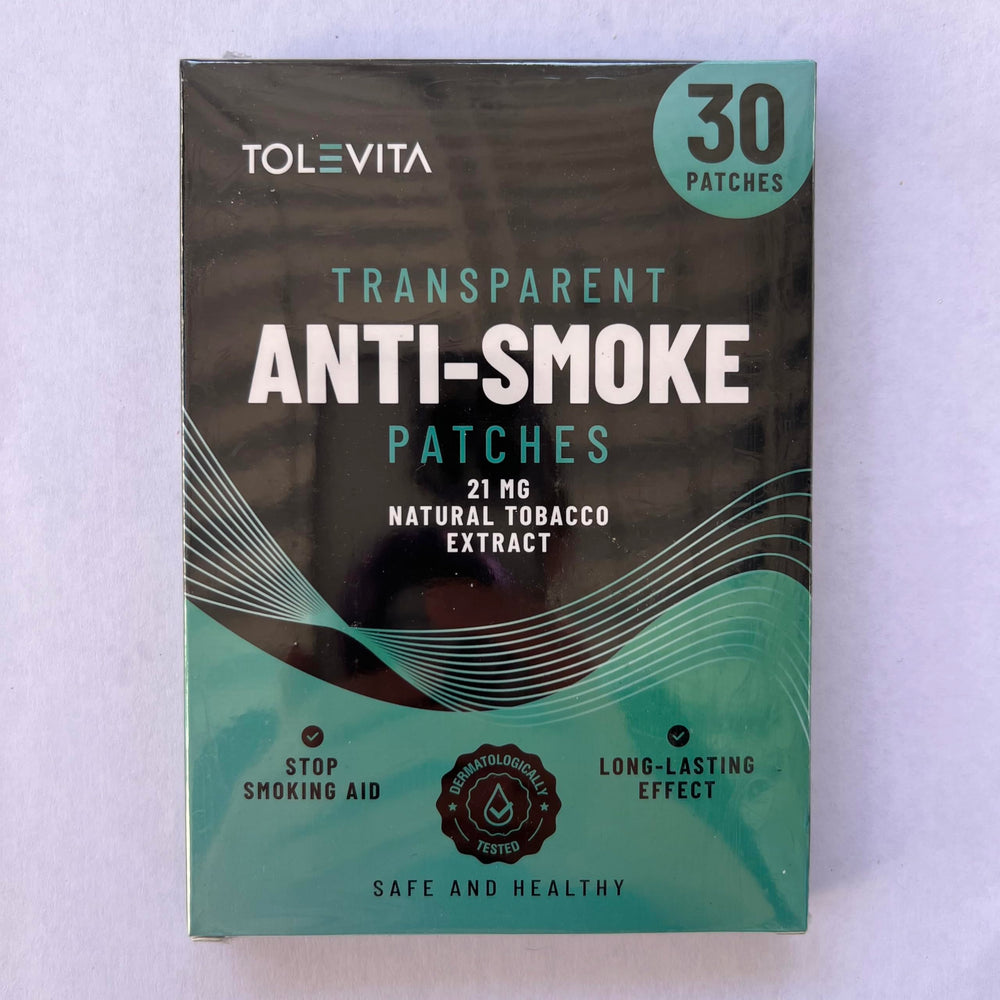 TOLEVITA patches pack closeup showing transparent design