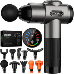 TOLOCO massage gun for deep tissue back relief and muscle recovery at home