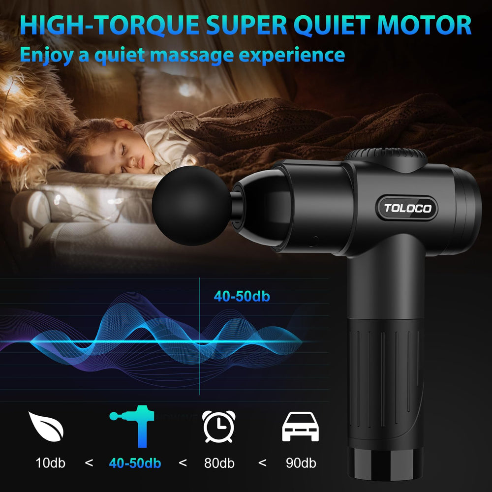 TOLOCO silent brushless motor enables quiet operation during workouts or office use.