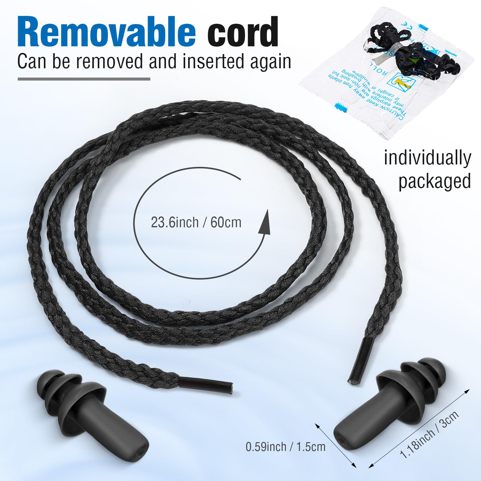 Tondiamo soft silicone ear plugs for long wear and comfort