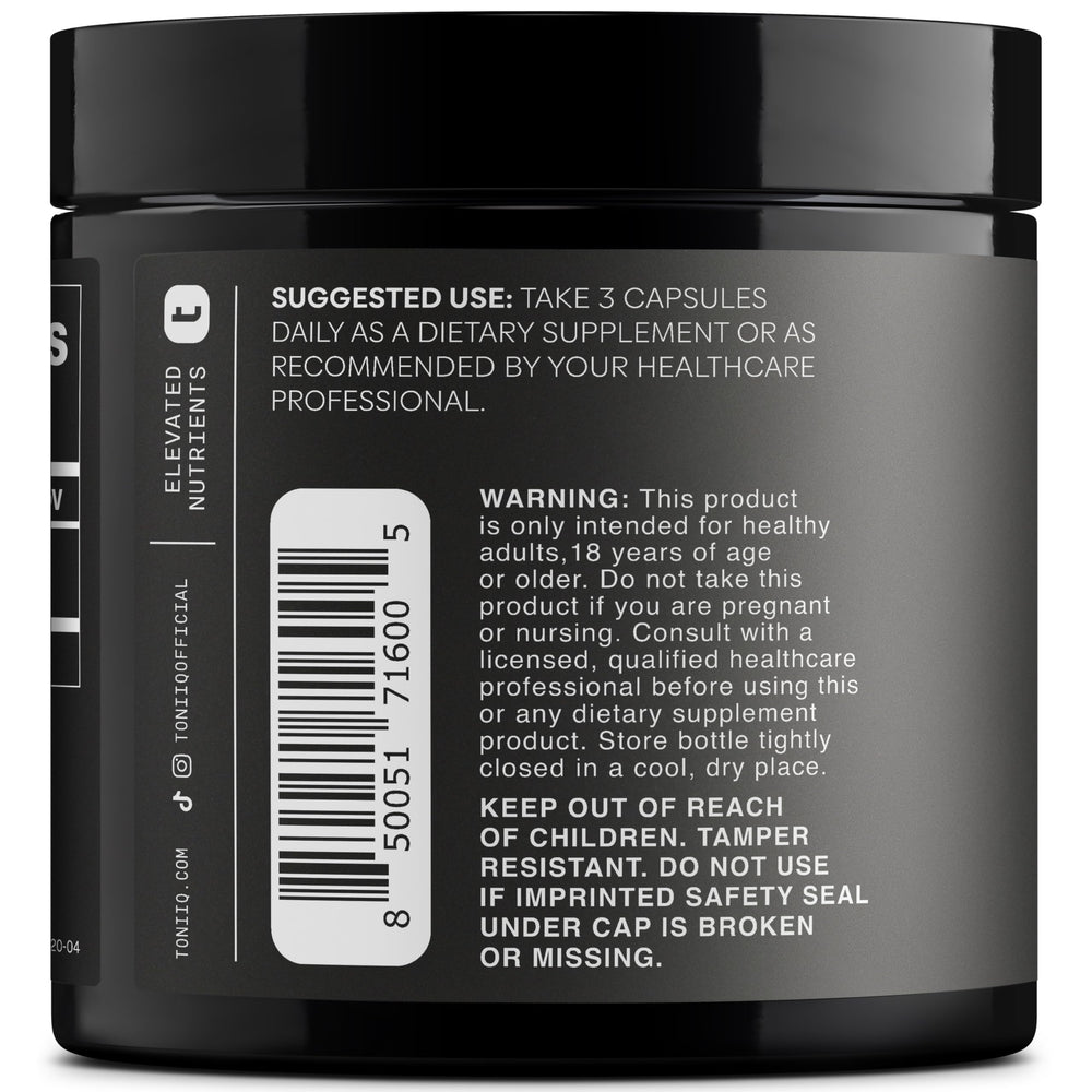 Toniiq 20:1 extract visual demonstrates concentrated maca potency.