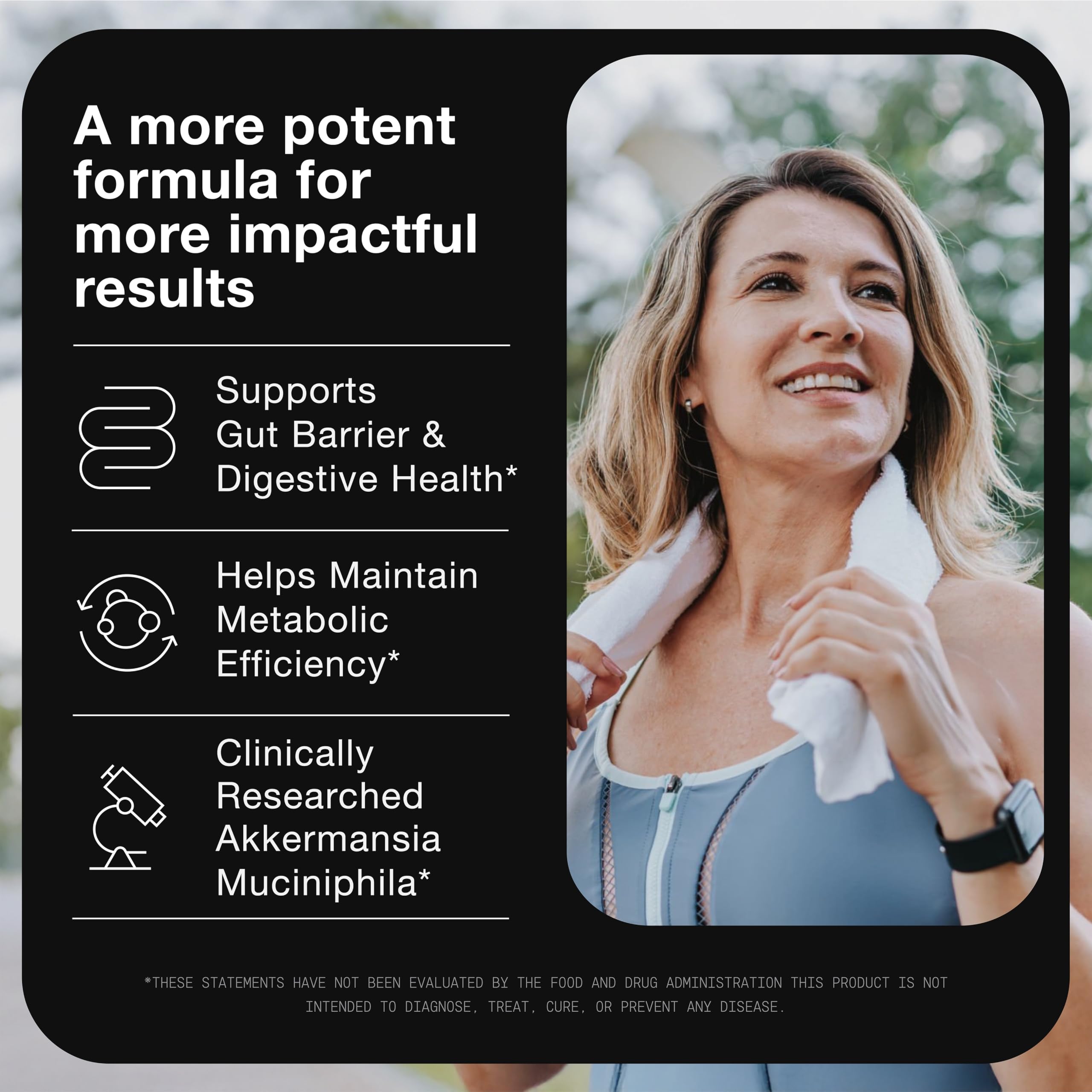 Toniiq Akkermansia third-party testing certificate emphasizing verified potency