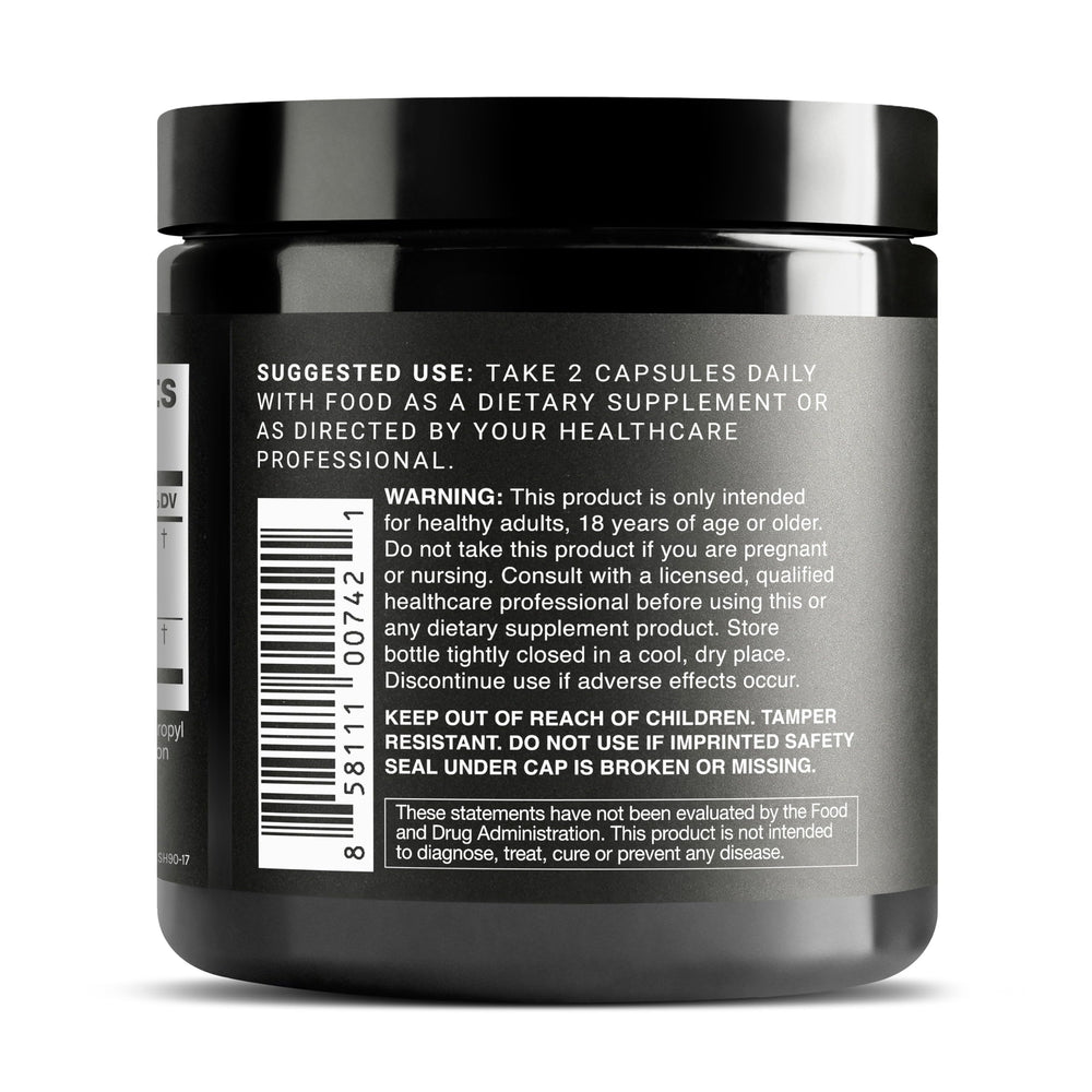 Toniiq Ashwagandha capsules on hand for daily routine