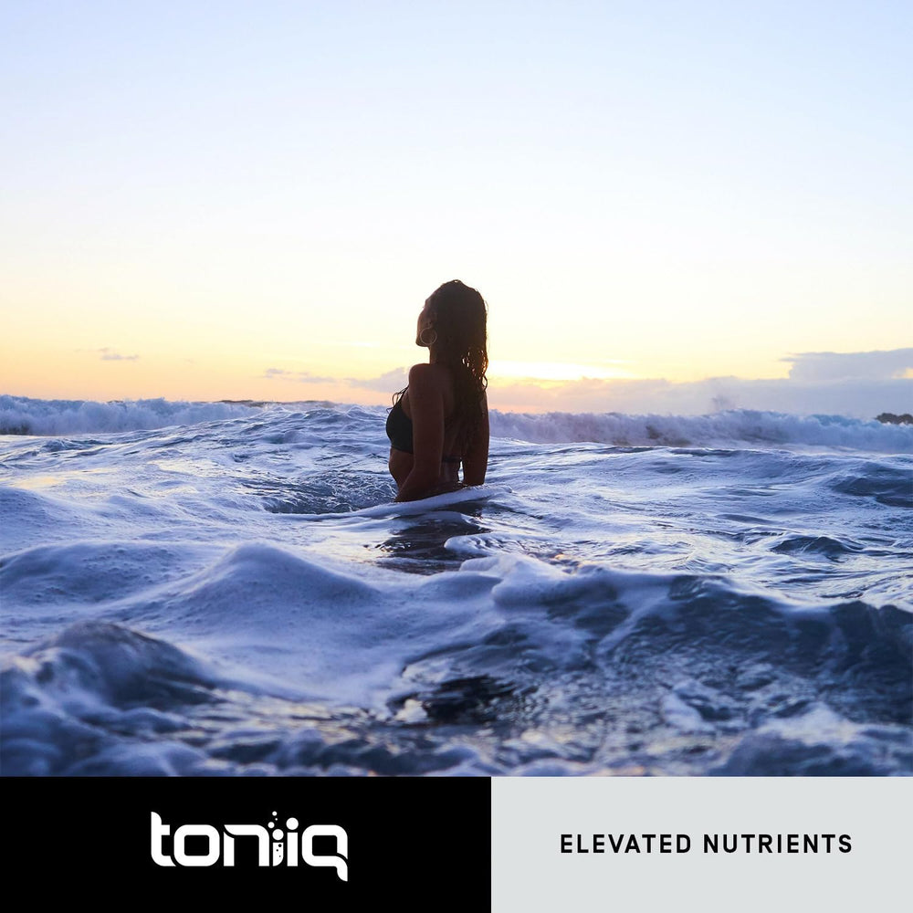 Toniiq bottle cap design emphasizes freshness and secure closure.