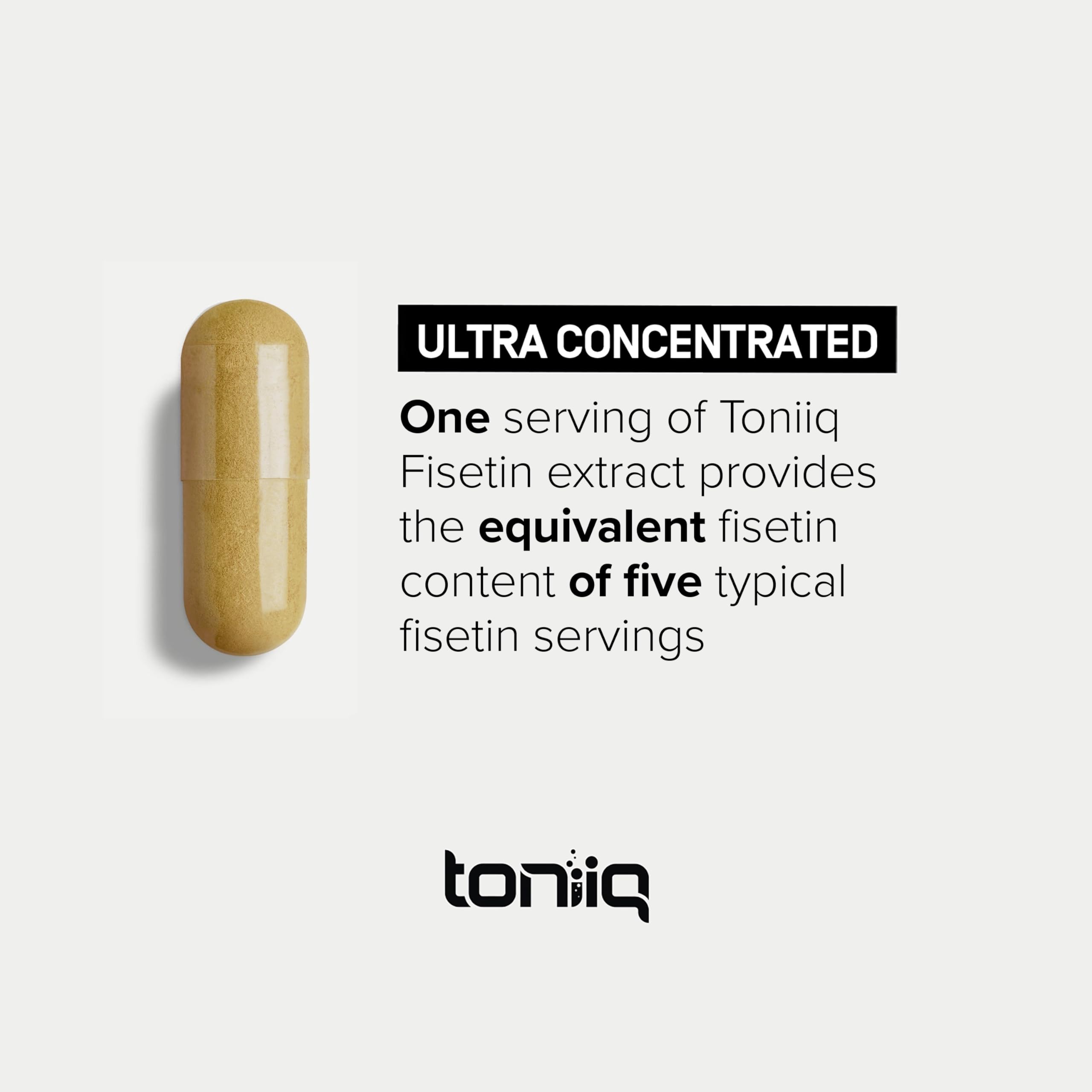 Toniiq Fisetin 500mg with MCT oil for better absorption
