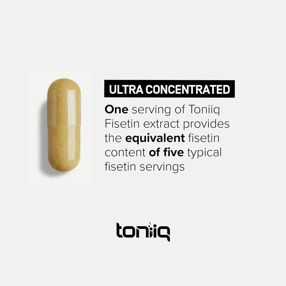Toniiq Fisetin 500mg with MCT oil for better absorption