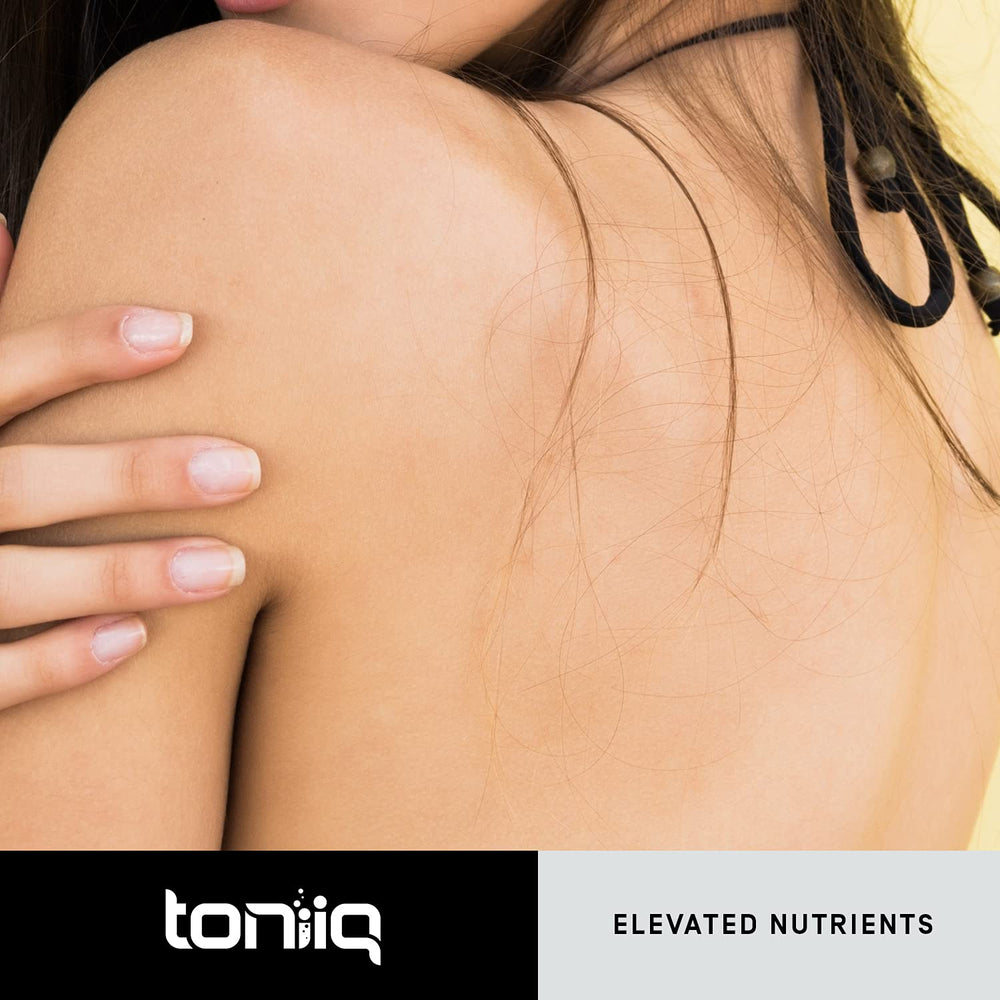 Toniiq Glutathione capsules being poured for daily use.