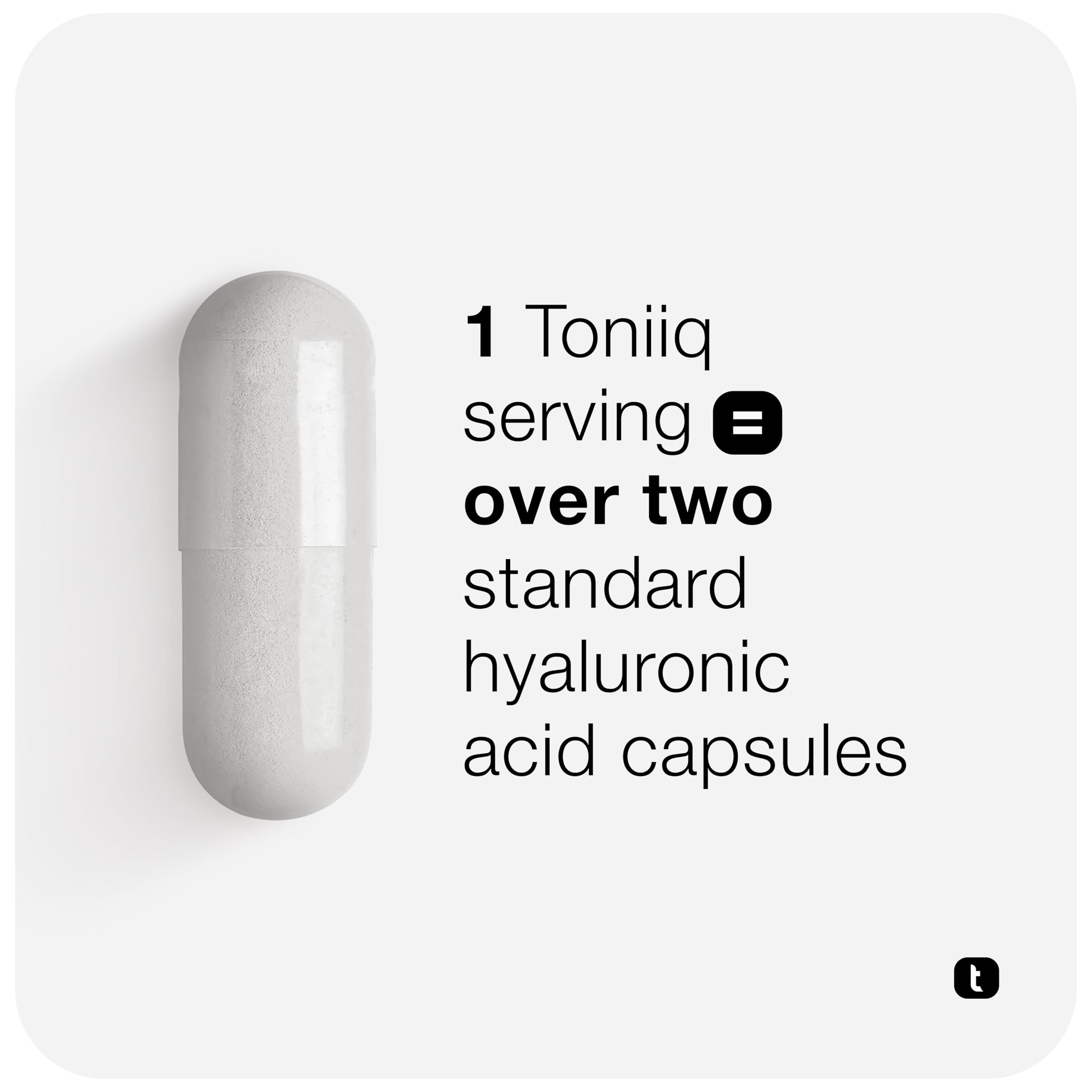 Toniiq Hyaluronic Acid batch testing mark attests to consistency