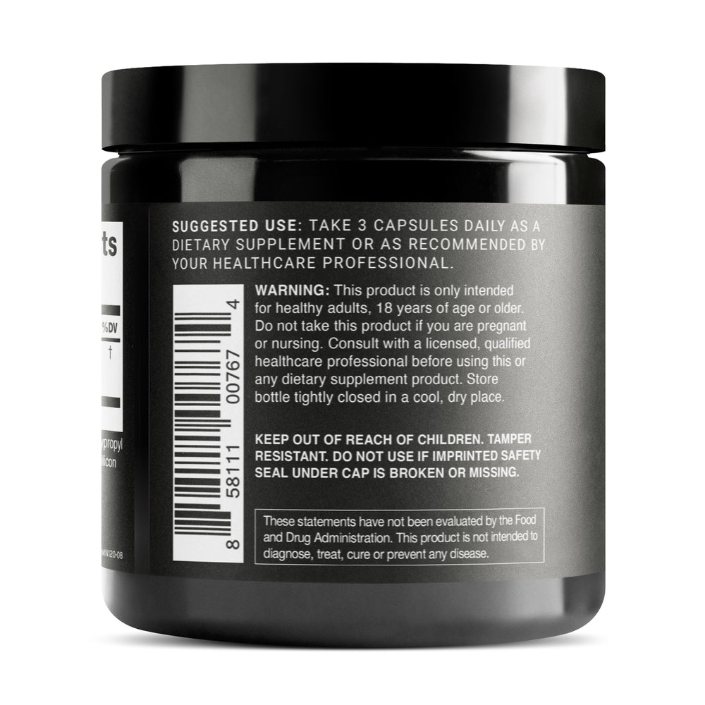 Toniiq Lion's Mane packaging highlights purity and testing