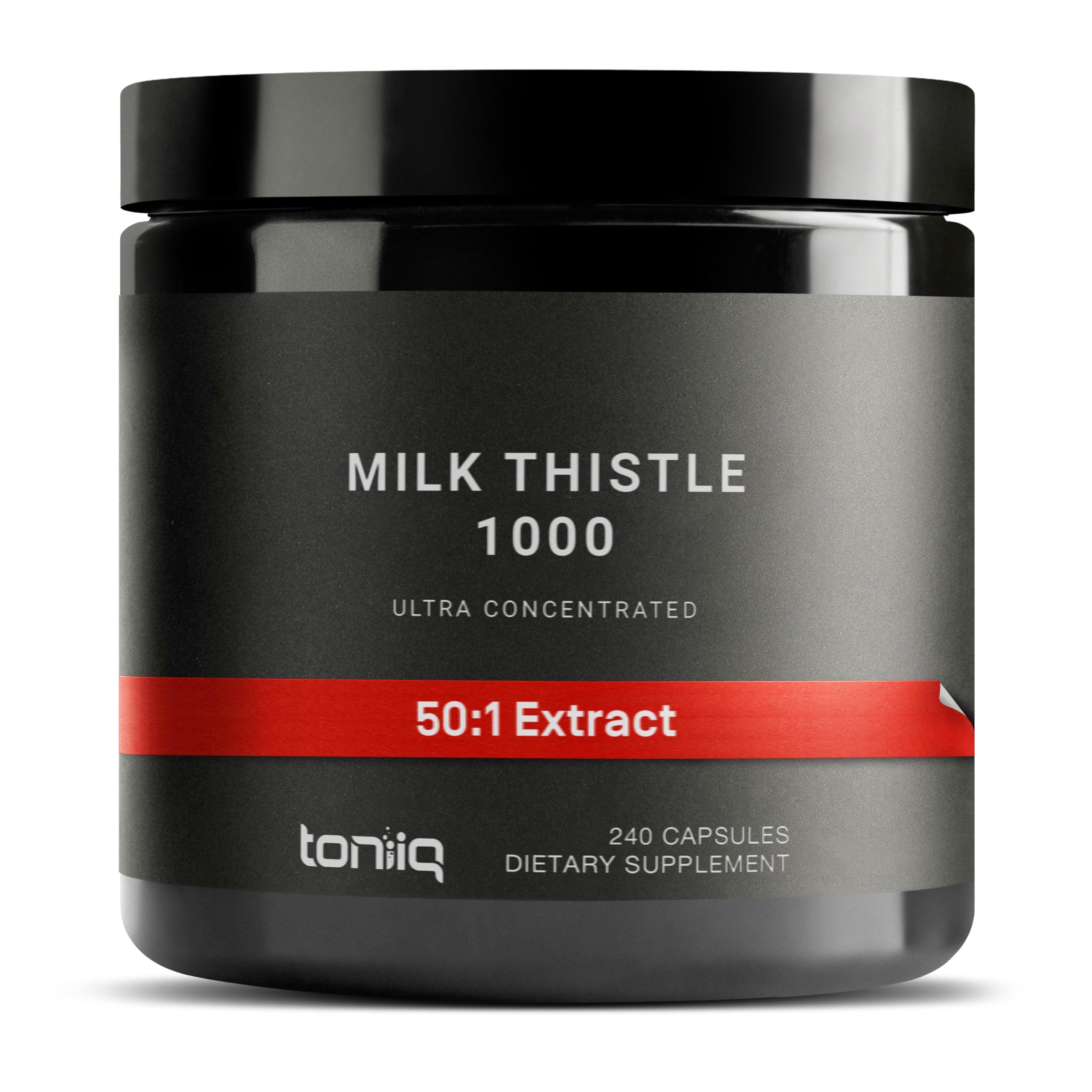Toniiq Milk Thistle bottle front for daily wellness