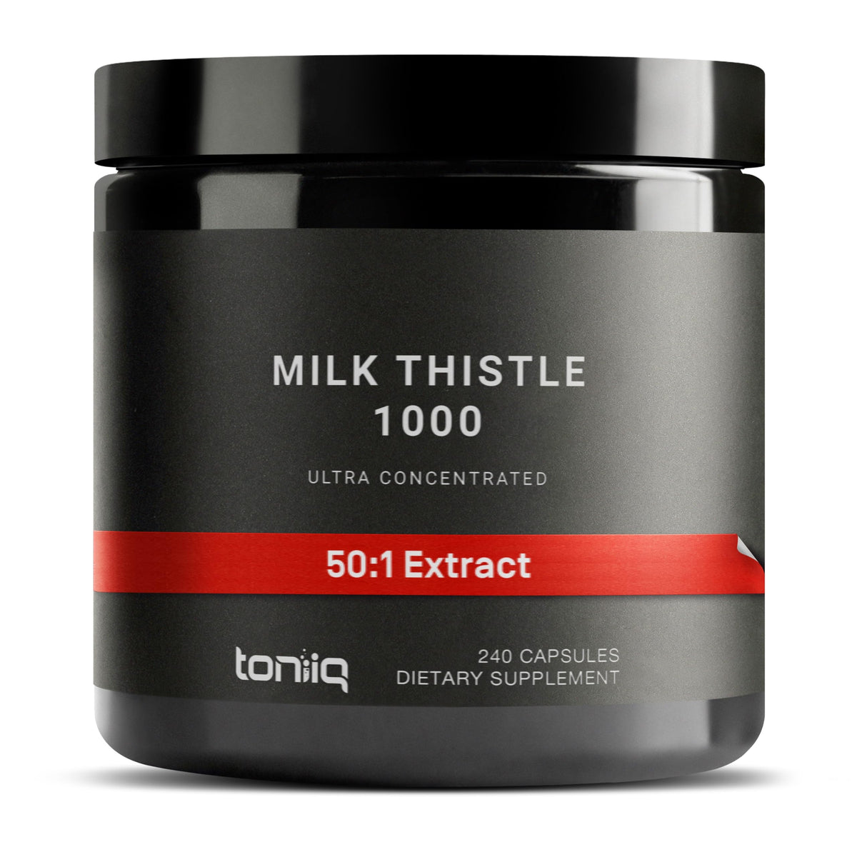Toniiq Milk Thistle bottle front for daily wellness