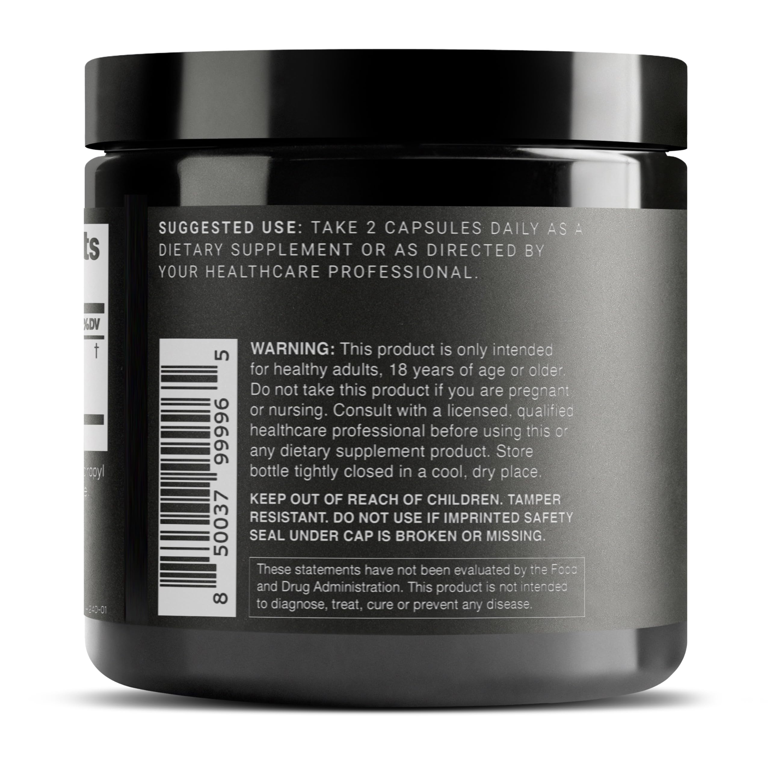 Toniiq Milk Thistle label detail highlights 50:1 extract