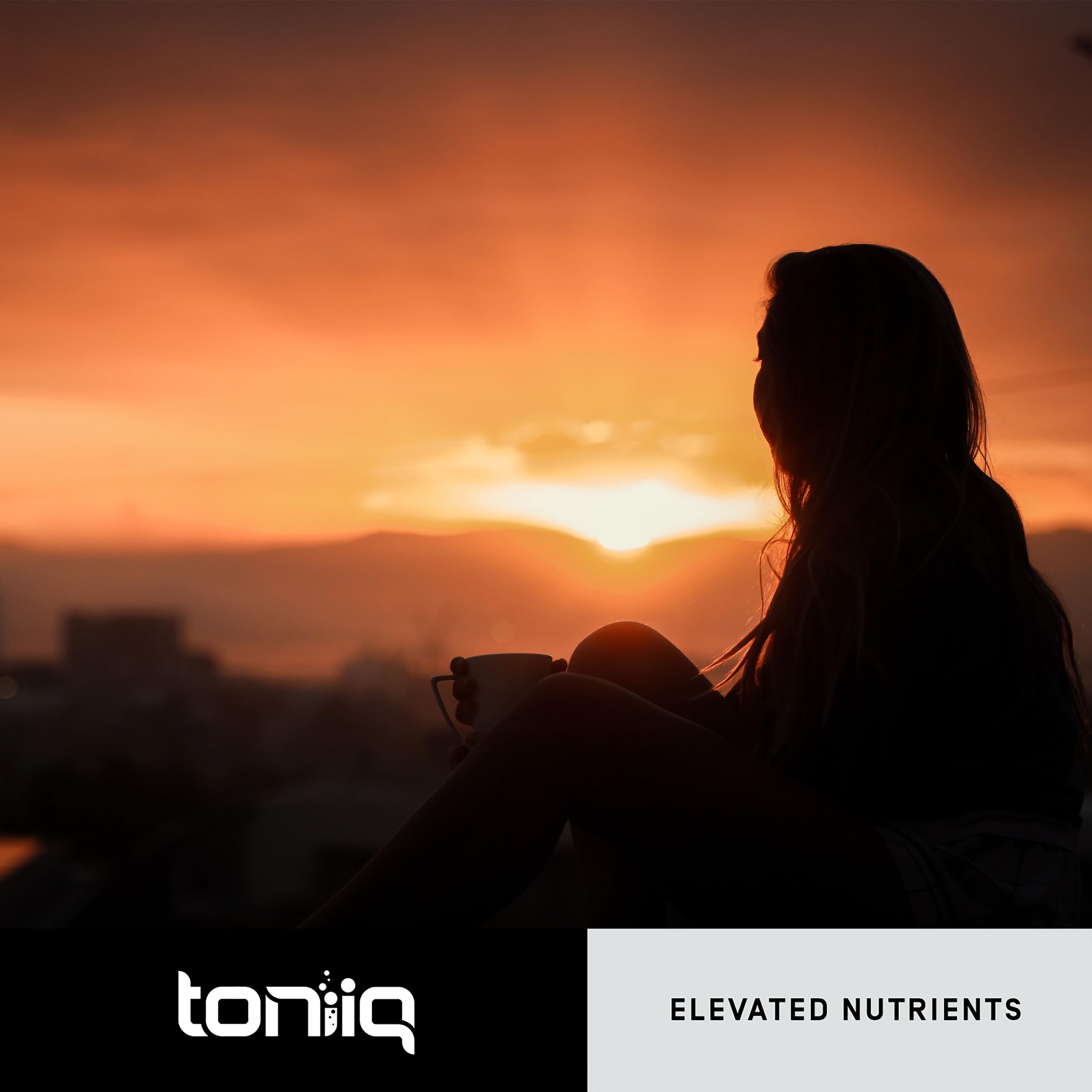 Pour-over prepared cup of Toniiq Mushroom Coffee ready to enjoy.