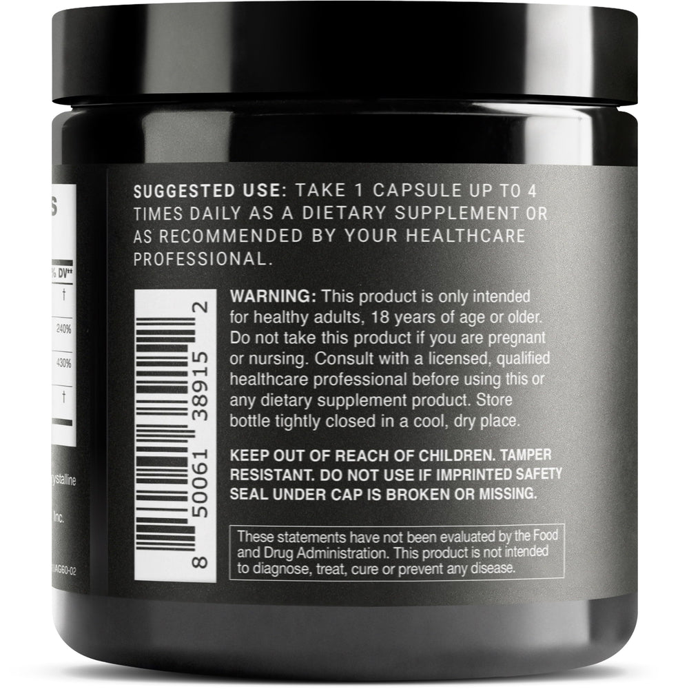 Toniiq NAD+ label reading 3rd party tested for quality and purity.