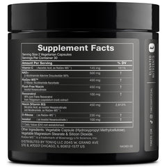 Toniiq NAD+ 1500mg bottle pour showing easy daily intake