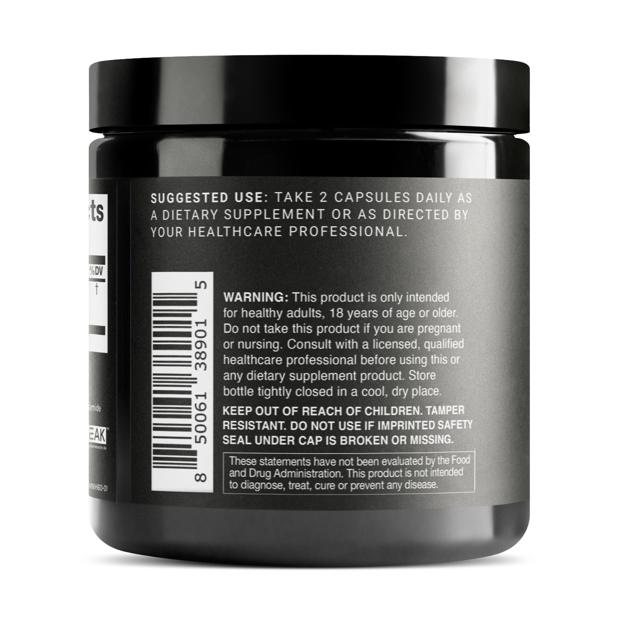 Toniiq NMNH label shows 95% purity for high-quality formulation.