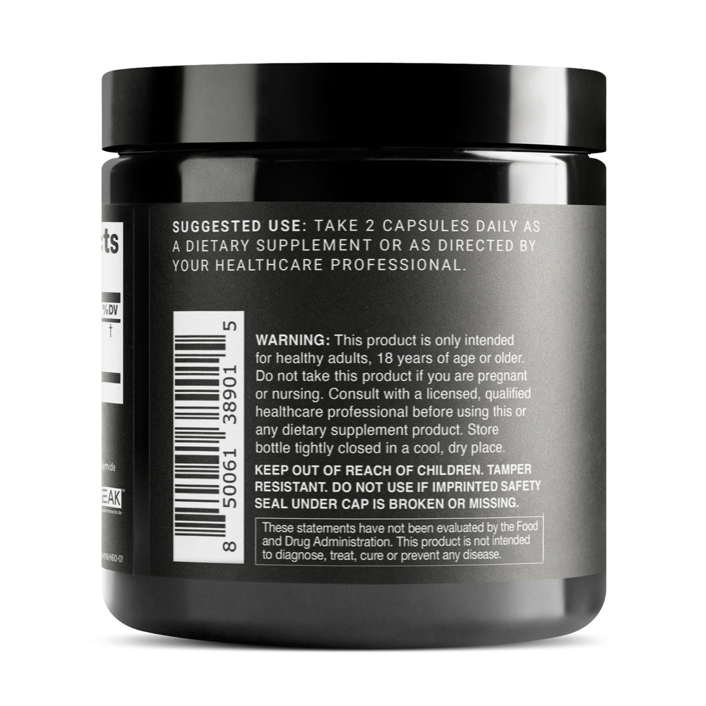 Toniiq NMNH label shows 95% purity for high-quality formulation.