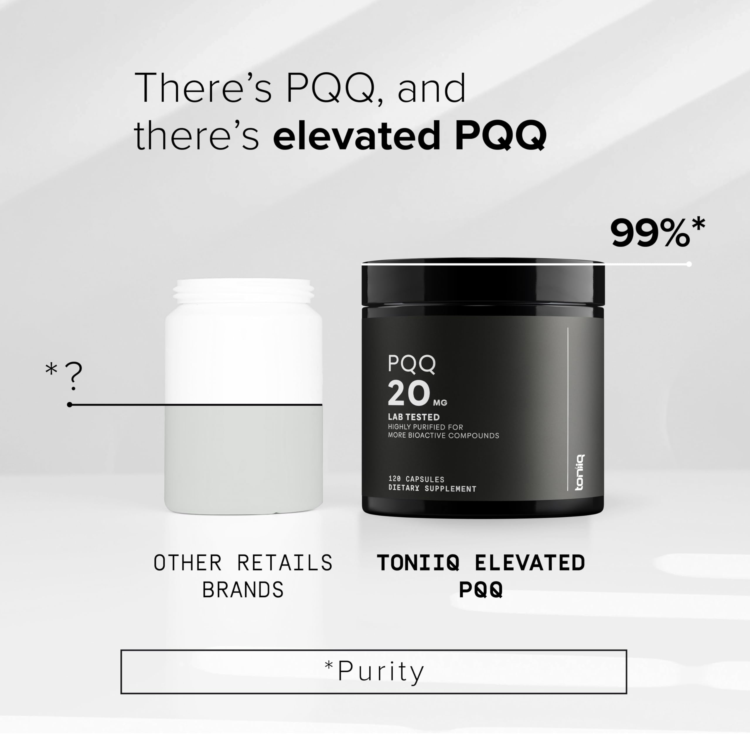 Toniiq third-party testing label confirms quality and contaminant screening.