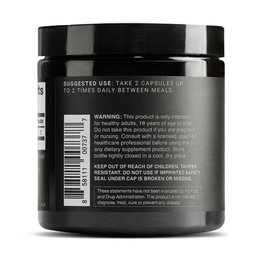 Toniiq Quercetin labeling and packaging conveying quality information and clear usage guidance.