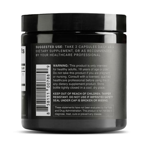 Toniiq Resveratrol capsules close-up highlighting uniform size for consistent dosing