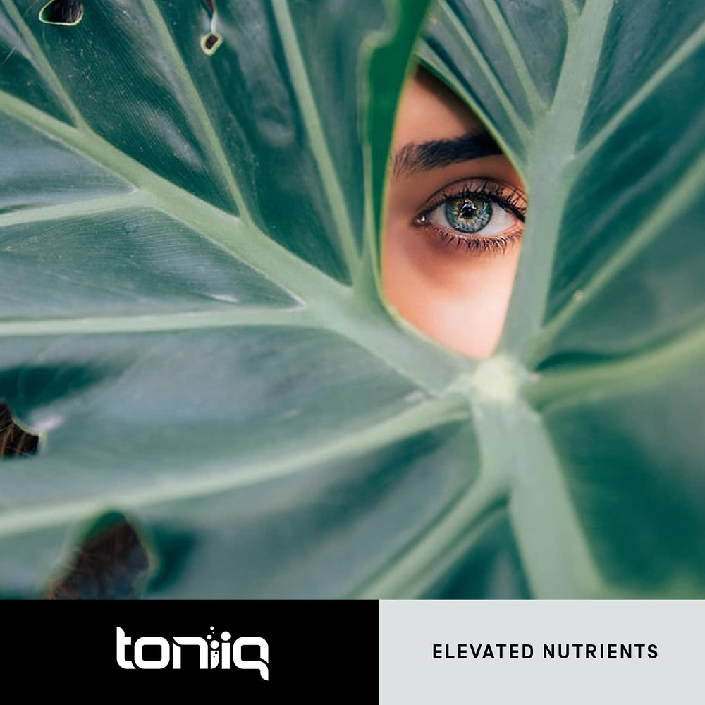 Toniiq Resveratrol ingredients on packaging indicating ethically sourced components