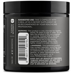 Toniiq Turkey Tail capsules close-up on full-spectrum fruiting bodies