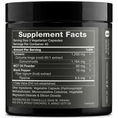 Toniiq Turmeric Curcumin 97% curcuminoids extract close-up showing purity