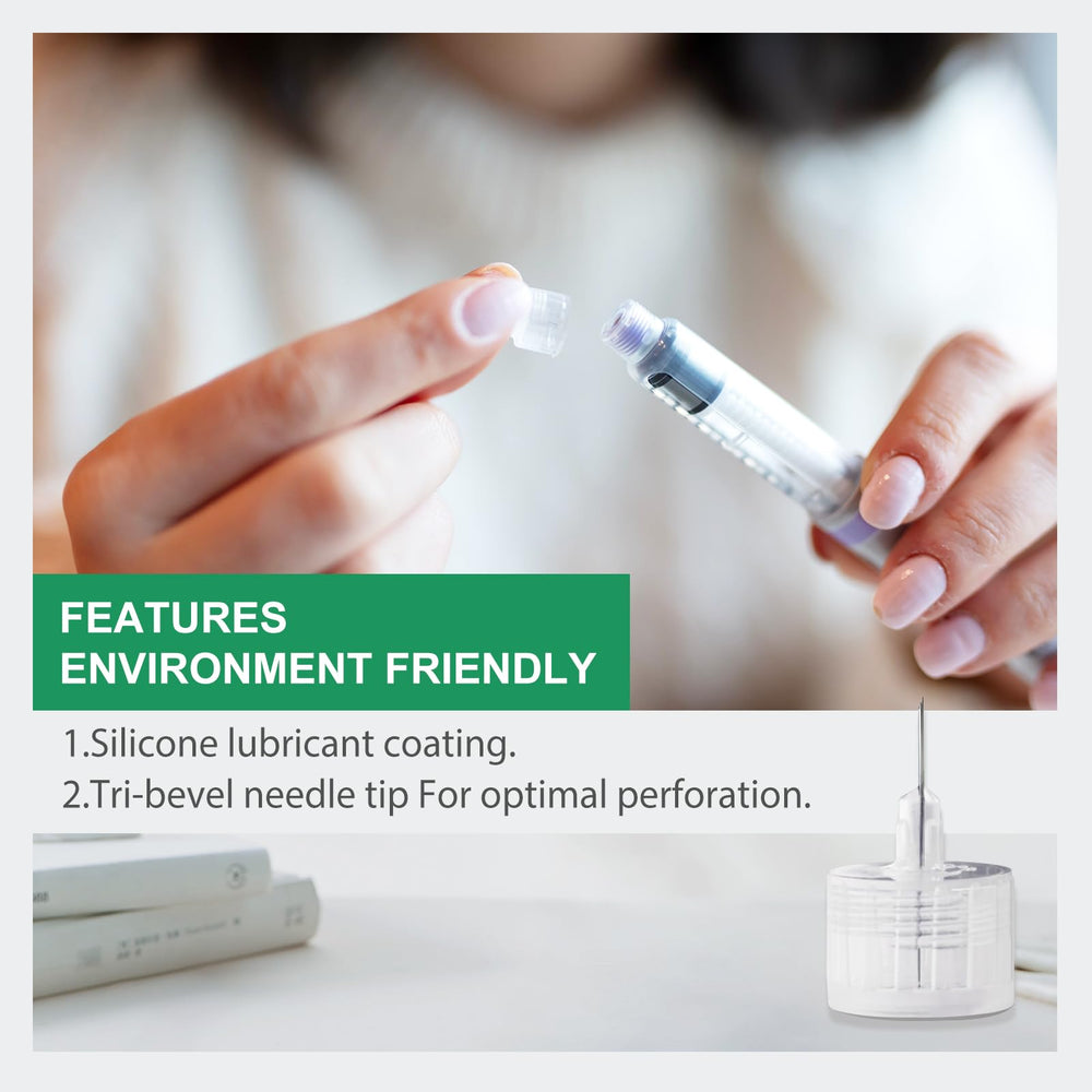 TonmiCare needles compatible with Sanofi, Lilly, Novo Nordisk pens and more.