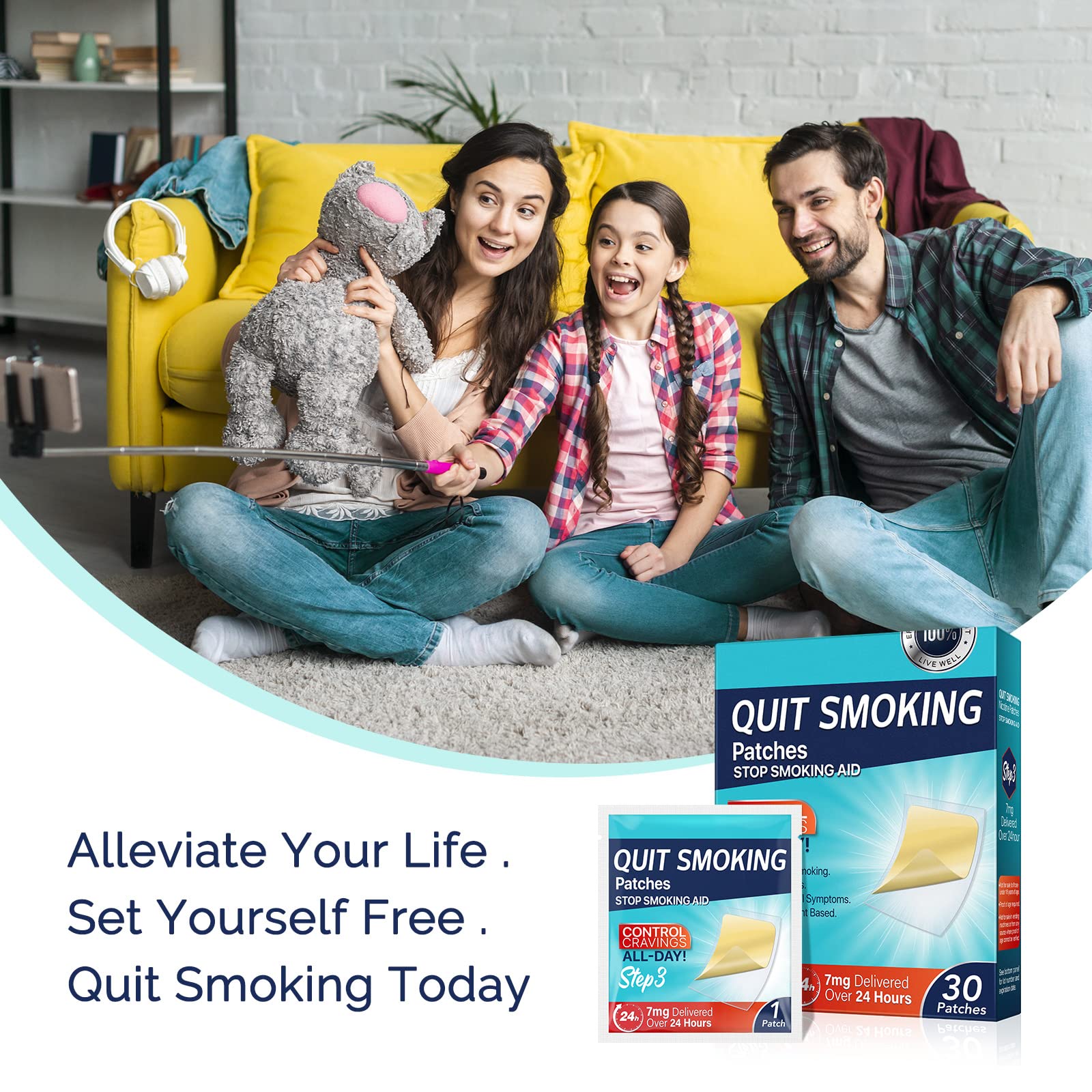 Tooffi Step 3 patch application supports a simple daily routine