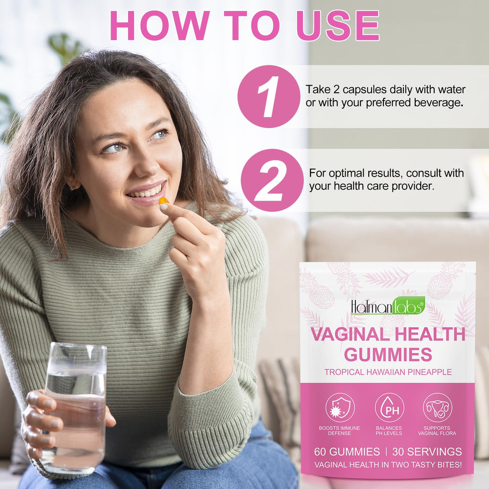 Tooffi Vital Source Feminine Gummies pack highlights convenient two-gummy daily serving.