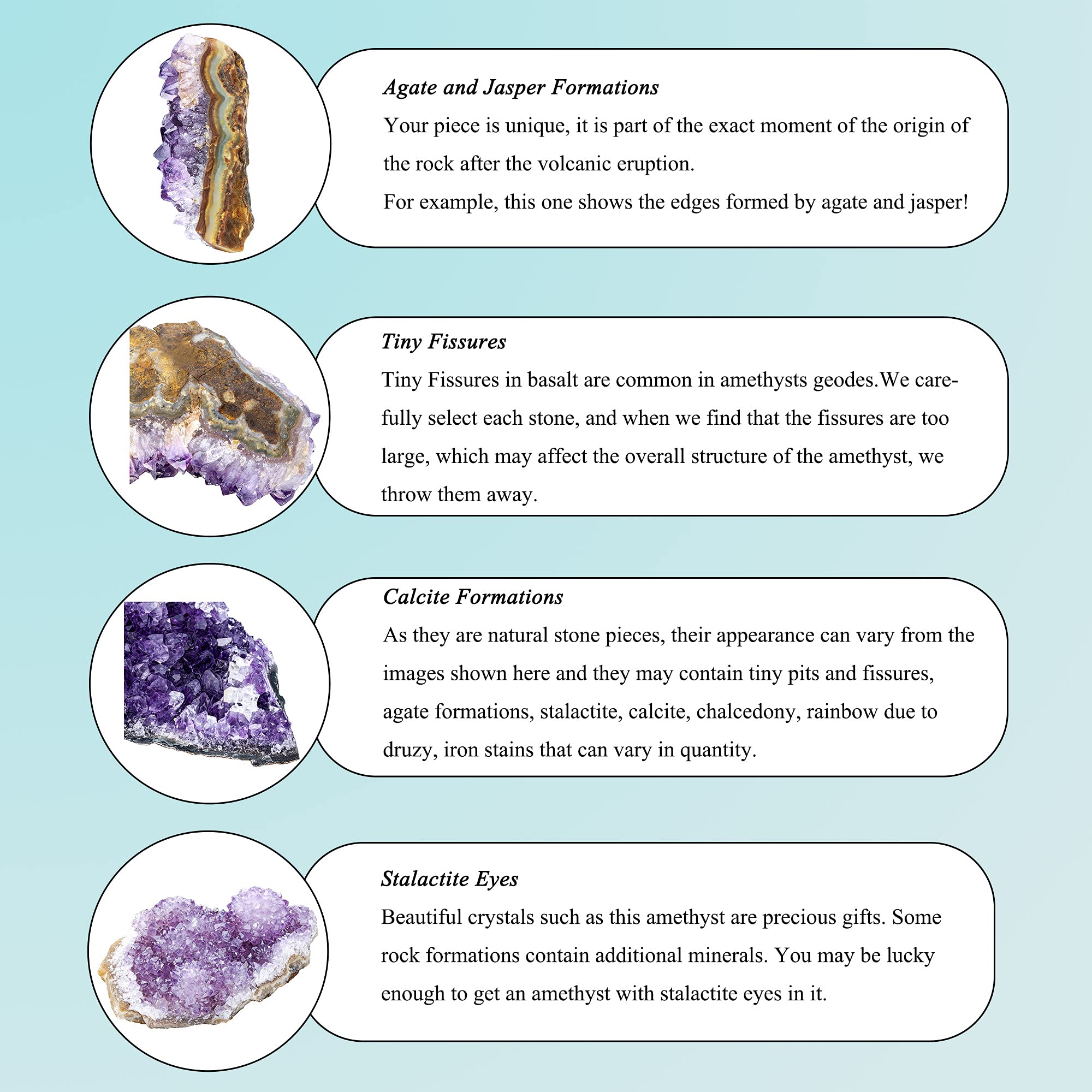 Top Plaza amethyst geode gift box presentation ideal for gifting.