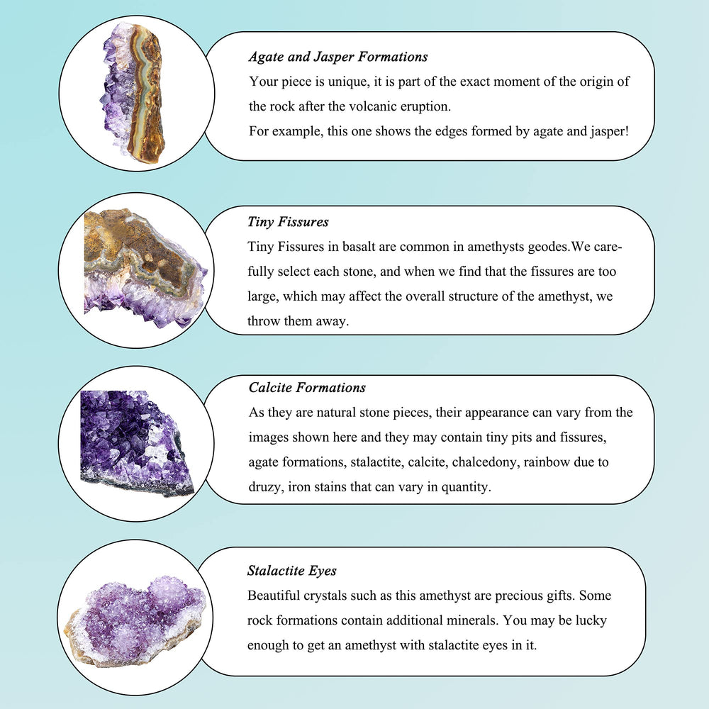 Top Plaza amethyst geode gift box presentation ideal for gifting.