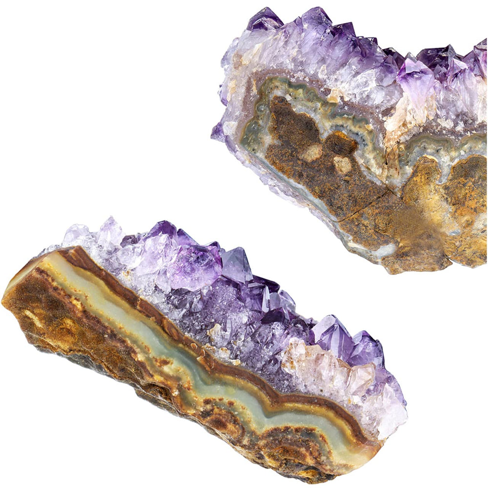 Top Plaza amethyst geode size 3.15-5.9 inches with natural variation.