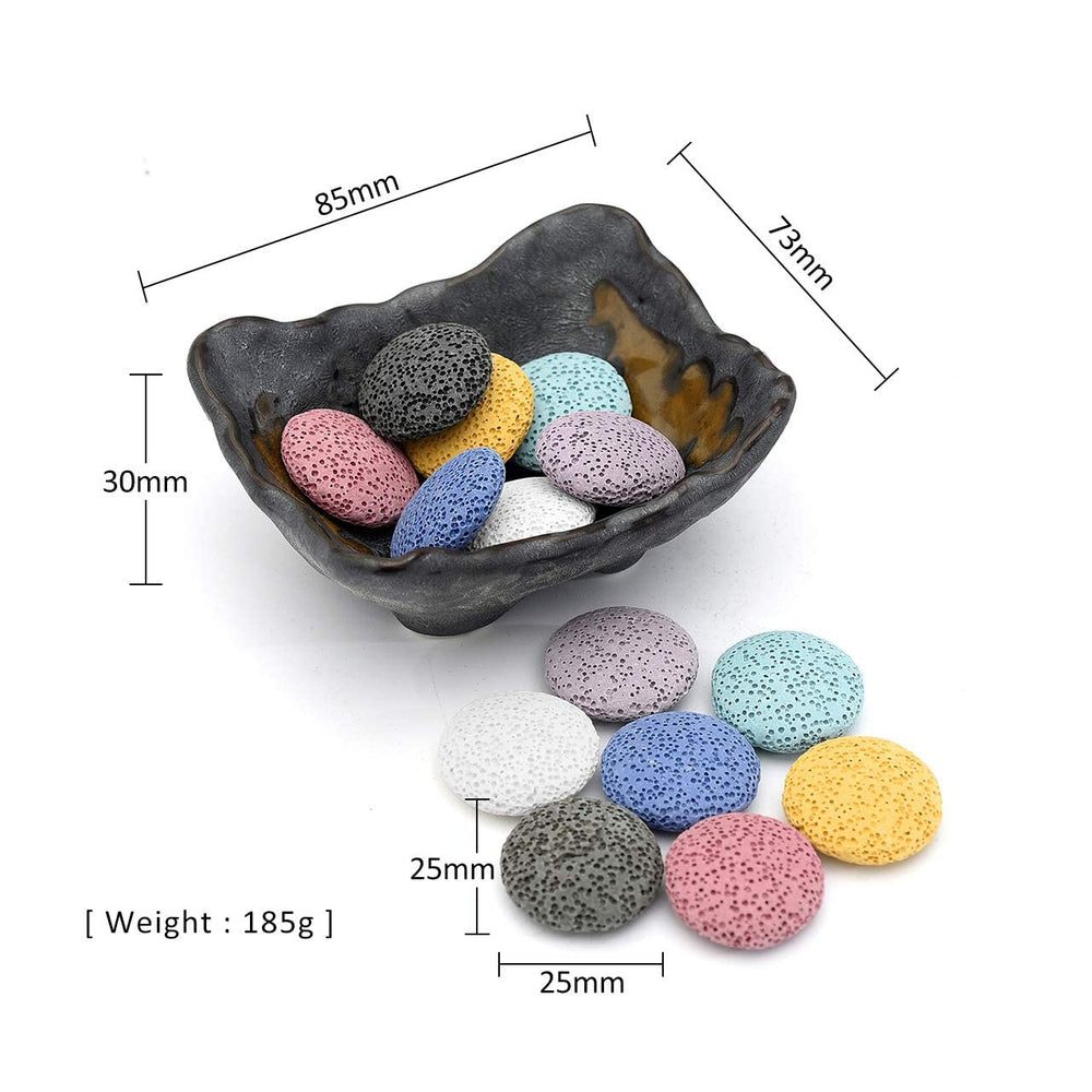 Top Plaza bowl dimensions illustrate compact ceramic warmer for desks.
