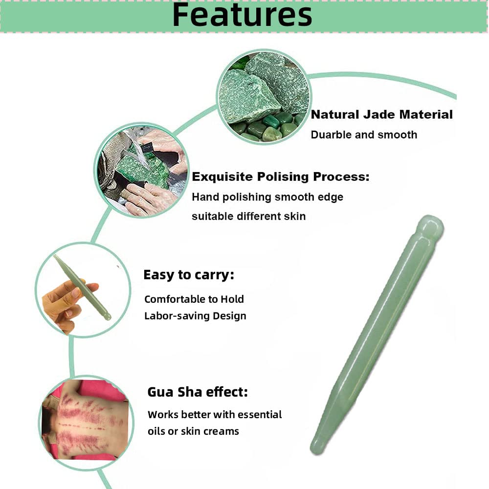 TOP SEWING Jade eye roller with small head for delicate area and puffiness.